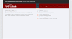 Desktop Screenshot of cngmd-efrc.org